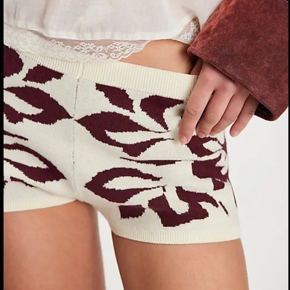 NWT Free People Kaia Swit Shorts in Neutral Combo - Picture 3 of 4